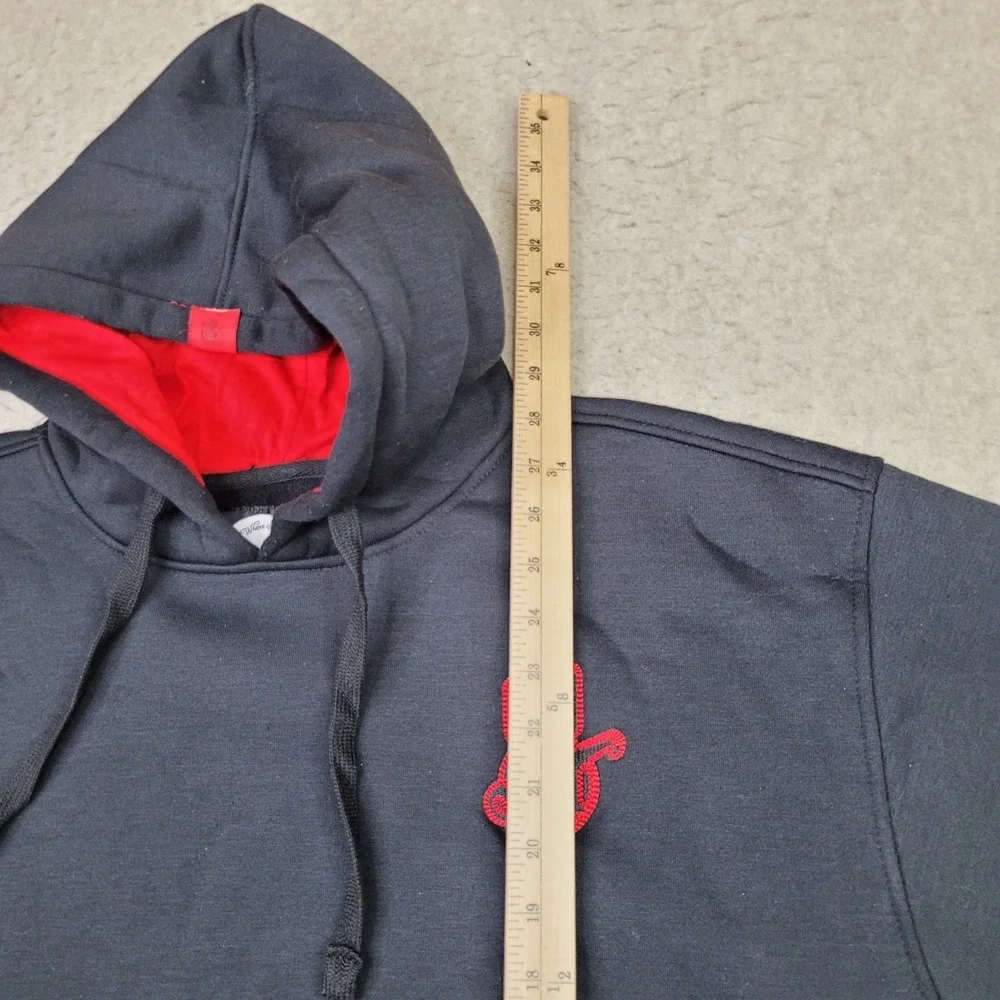 Miskeen Originals Hoodie Mens Size XL Black Jacket Pockets Faded Distressed‎ VTG